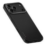 Чехол Uniq EVA Aramid Fibre MagSafe для iPhone 17 Pro Max, Carbon Black (IP6.9P(2025)-KEVAMCBLK)