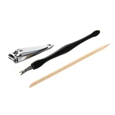 Маникюрный набор на блистере, 3 предмета «Ultramarine - Ваши ручки» (триммер, книпсер и палочка апельсиновая)