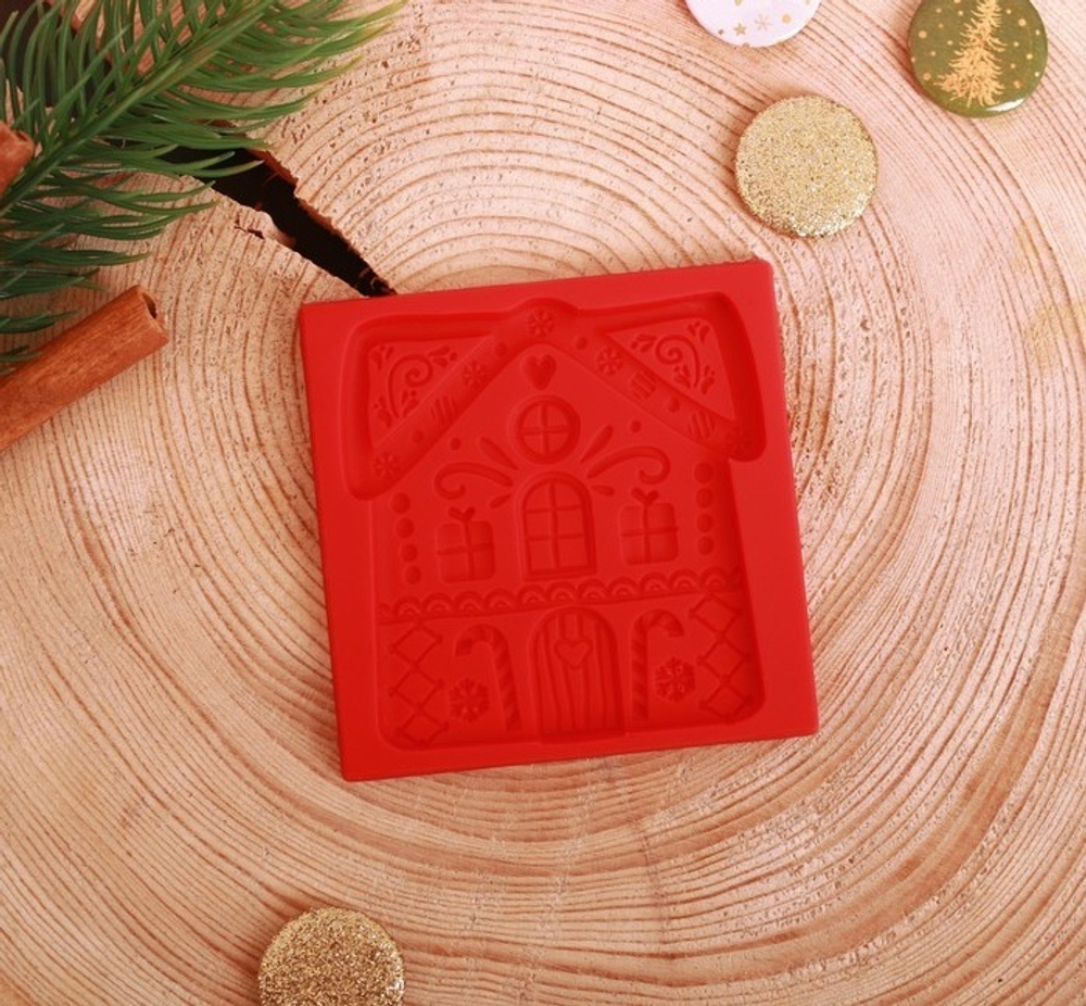 Молд новогодний "Пряничный домик" 8*8см