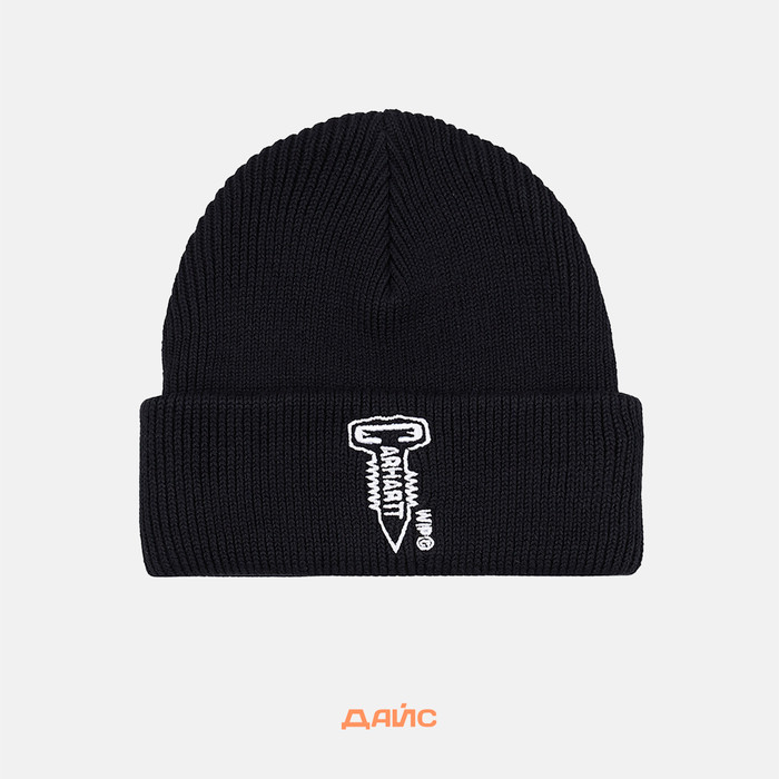 Шапка Carhartt WIP Screw Beanie артикул:I033875_black - купить в магазине Дайс