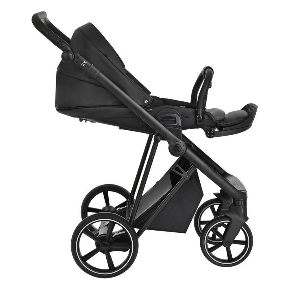 Roan Коляска 2 в 1 Sol Leather Black