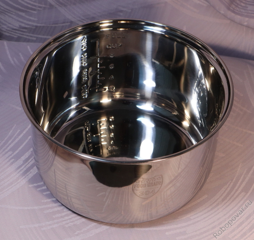 Чаша из нержавеющей стали для мультиварок на 4 литра Midea Triangle 4D