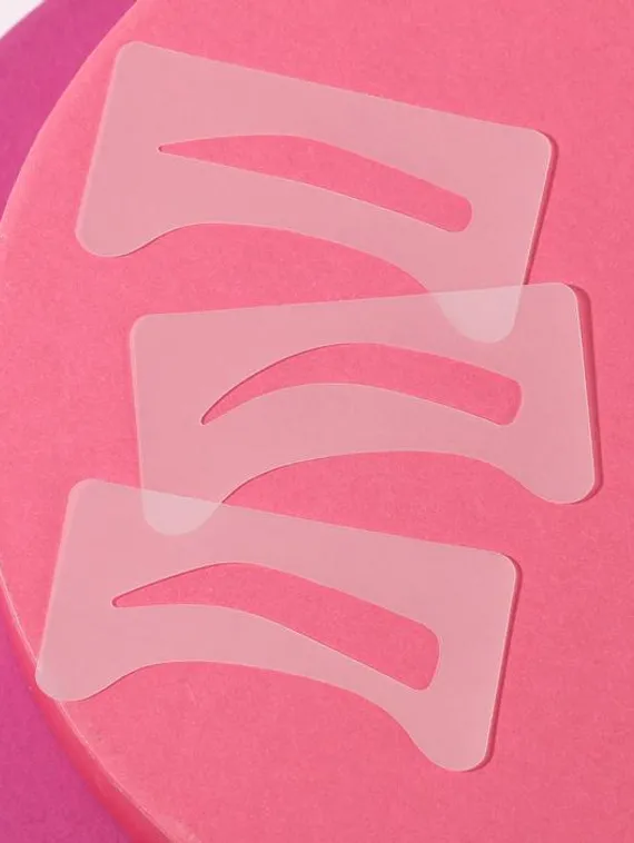 Набор трафаретов для прорисовки бровей, 3 штуки