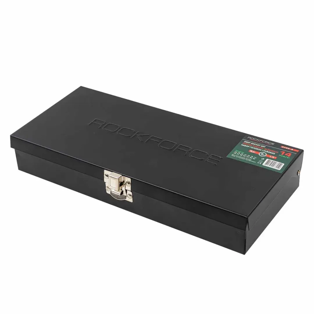 Набор головок глубоких 14пр. 1/2''в мет.кейсе RockForce RF-4143-5