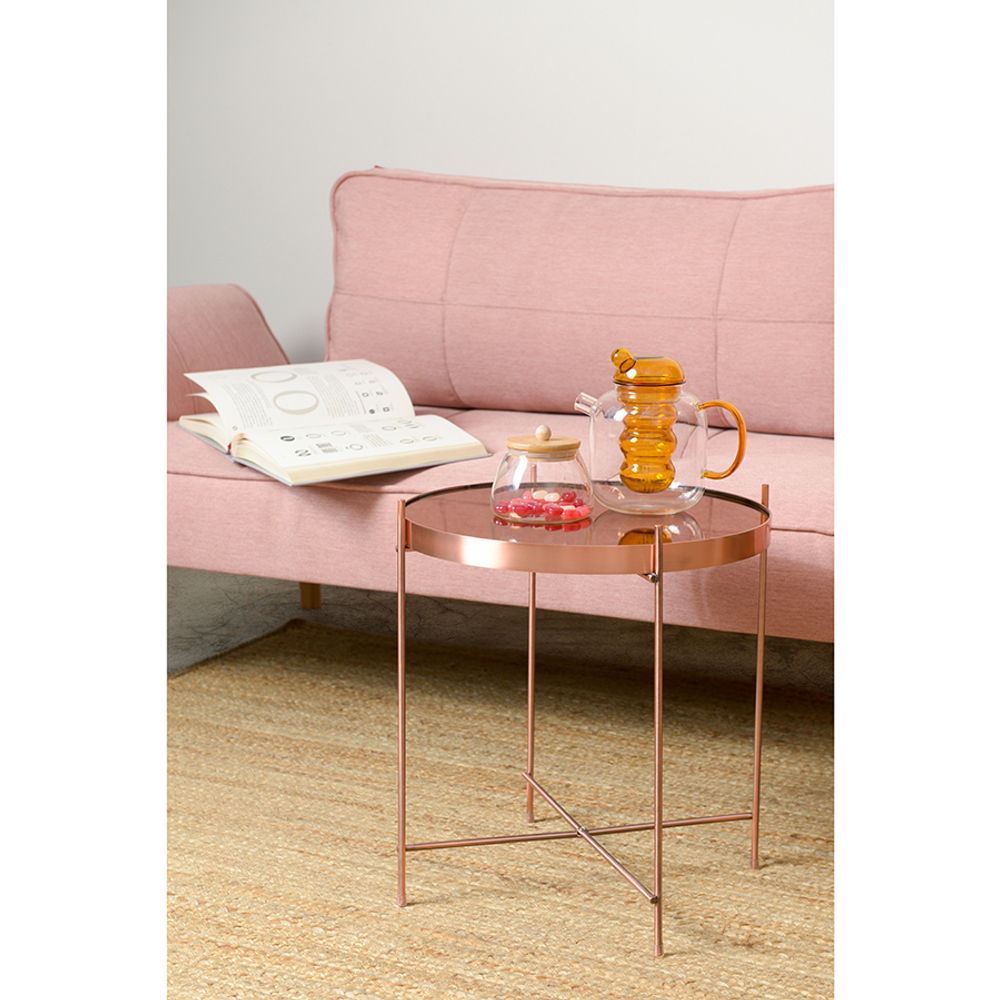 Стол Berg Josen 42.7см золотой/медный