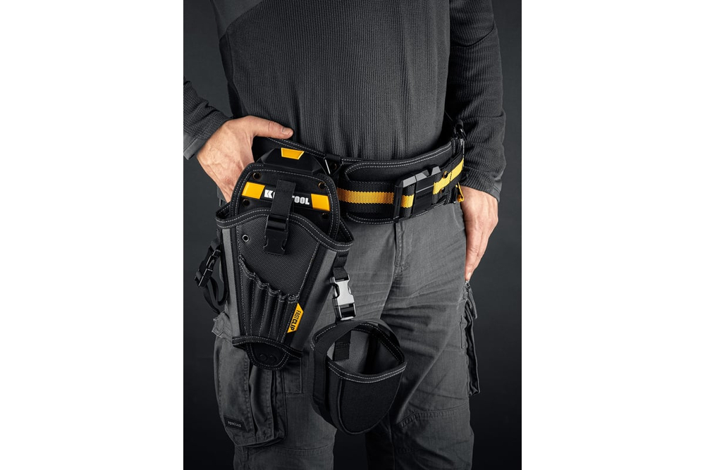 Кобура для шуруповерта с дополнительным съёмным карманом KRAFTOOL KH-5 FastClip 38769