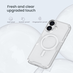 Прозрачный усиленный чехол от Nillkin с MagSafe для iPhone 17, серия Nature TPU Pro Magnetic Case