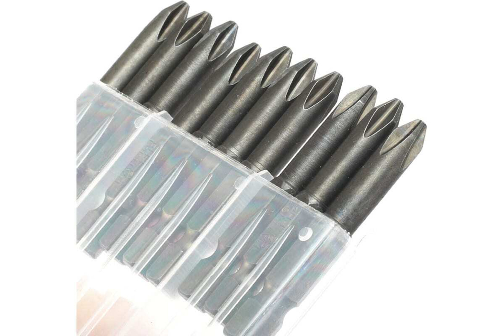 Биты в пластиковом боксе (10шт; PH2; 50 мм) PATRIOT 350006550