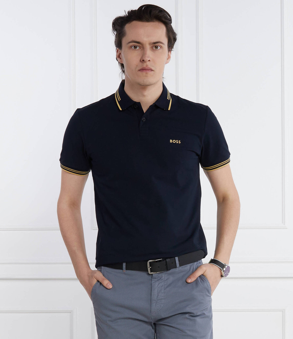 Поло Paul BOSS GREEN - темно-синий(50506193)