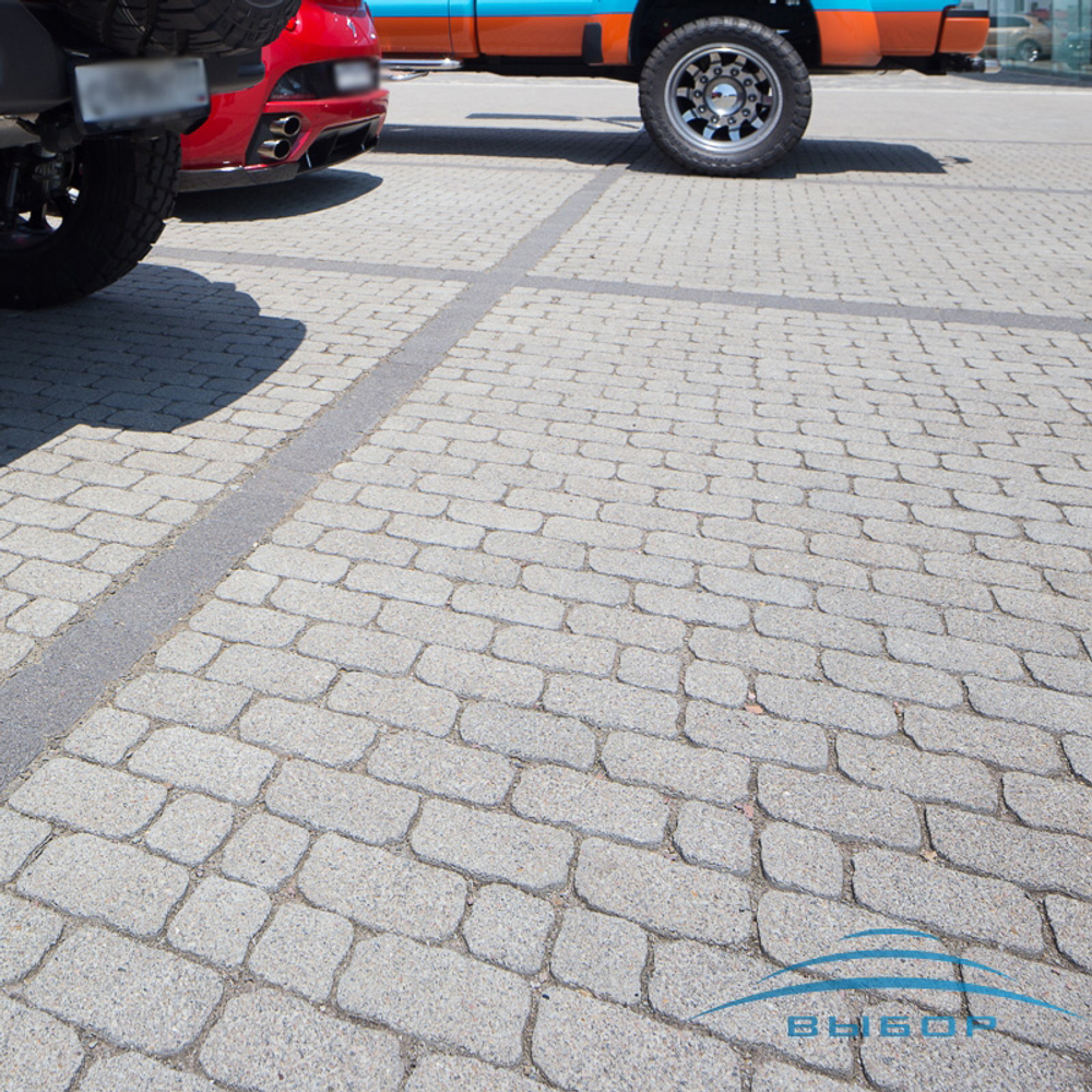 Тротуарная плитка Арена - Гранит Серый, комплект из 2 видов плит