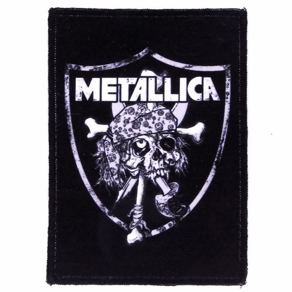 Нашивка Metallica череп пират (729)