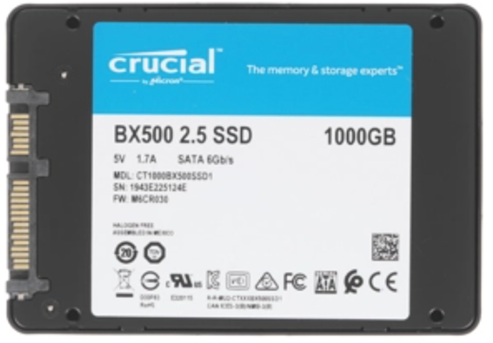 Накопитель SSD 2.5'' Crucial CT1000BX500SSD1 1000 ГБ