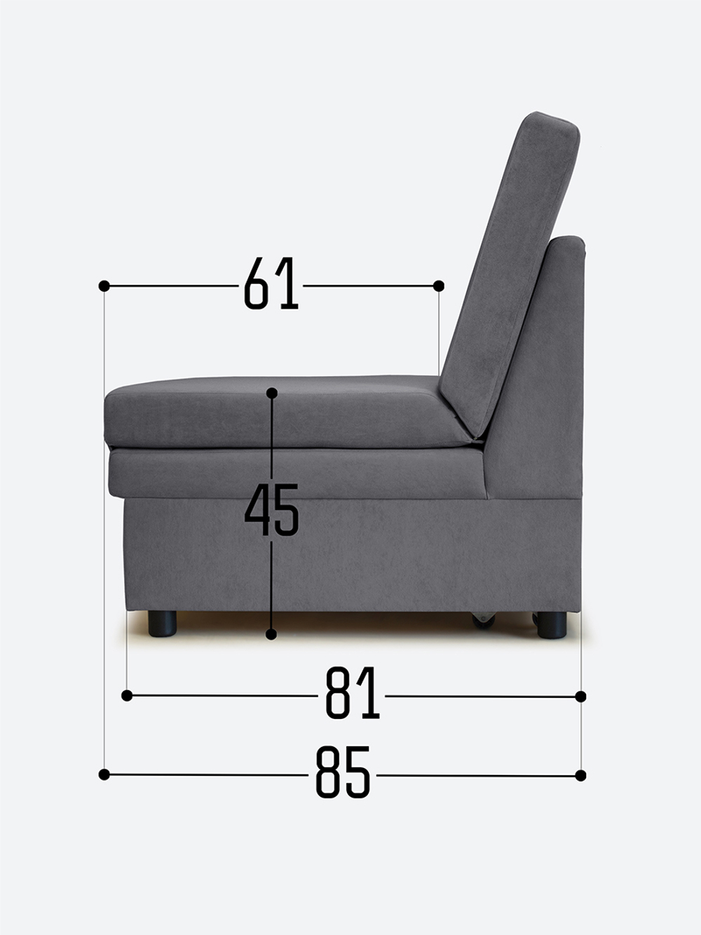 Кресло-кровать "Экономик" 90 см