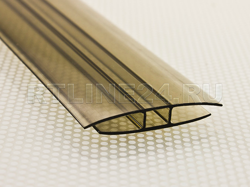 Профиль соединительный для п/к 4-6мм коричневый (6м)