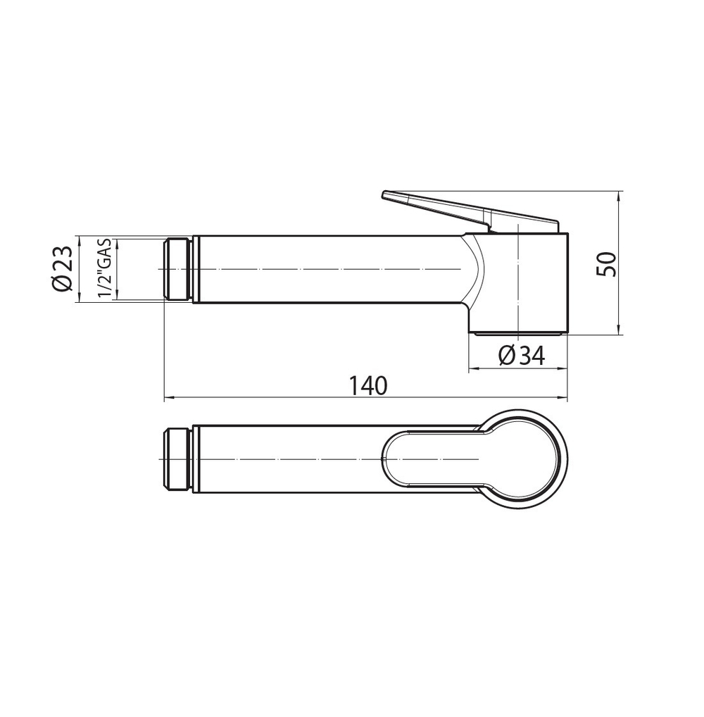 Bossini Paloma Brass Mixer Set гигиенический комплект: смеситель прогрессивный, душ, шланг 1250 мм, держатель с шланговым подключением, цвет хром