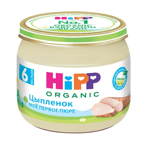 Пюре Hipp цыпленок 80 г с 6 месяцев