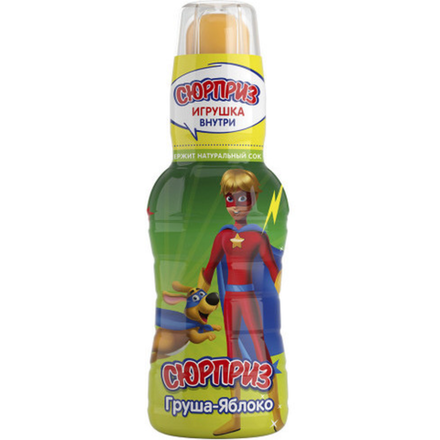 Напиток Сюрприз груша-яблоко с игрушкой 280 мл