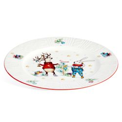 НАБОР ТАРЕЛОК ЗАКУСОЧНЫХ LEFARD "WINTER STORY" 2 ШТ. 20 СМ (КОР=18НАБ.)