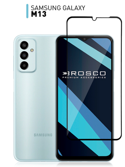 Защитное стекло ROSCO для Samsung Galaxy M13 (арт. SS-M13-FSP-GLASS-BLACK )