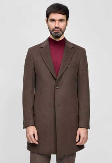 Мужское пальто (коричневое) С32