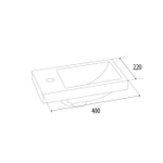 Тумба с умывальником для ванной комнаты IDDIS Torr, подвесная, белая, 40 см, TOR40W1i95K