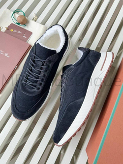 Мужские темно-синие зимние кроссовки Loro Piana Week End Walk Evo Sneakers