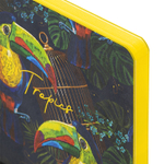 Ежедневник недатированный B6 (127х186 мм) BRAUBERG VISTA под кожу гибкий 136 л. "Toucan tropics" (2 штуки в упаковке)