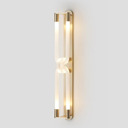 Настенный дизайнерский светильник  Loopi Double by Articolo Lighting (золотой)