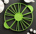 Делитель для торта пластиковый, 10/12 частей, д.26,5 см, цвет МИКС