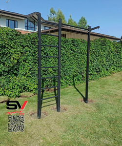 Монтаж уличной шведской стенки Sv Sport (3 вертикальных столба)