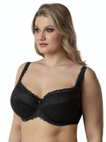 Бюстгальтер на каркасах с дублированной чашкой (Размер: 95D) (Цвет: черный)