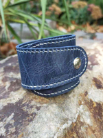 Браслет широкий кожаный