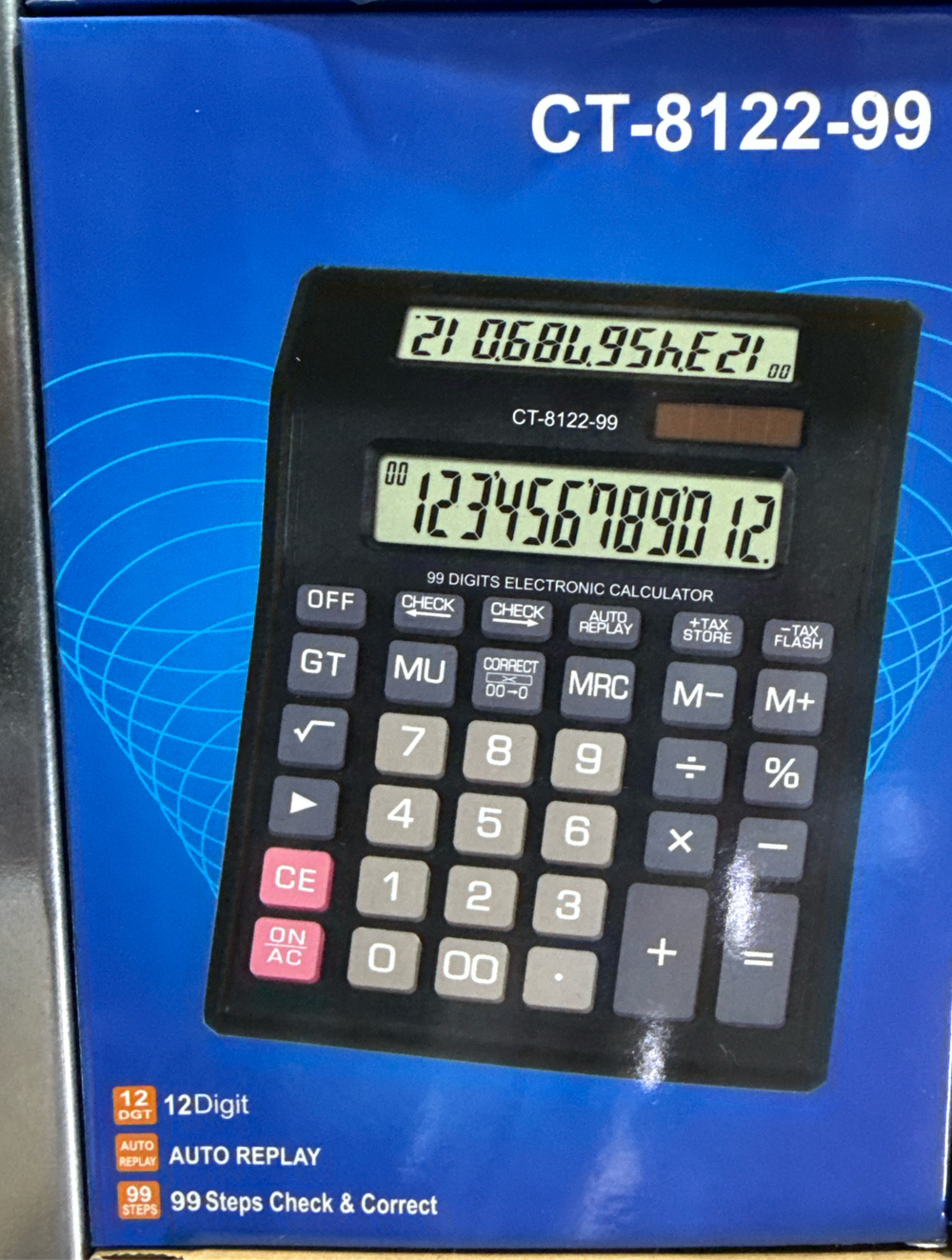 Калькулятор с двумя экранами CT-8122-99  8122