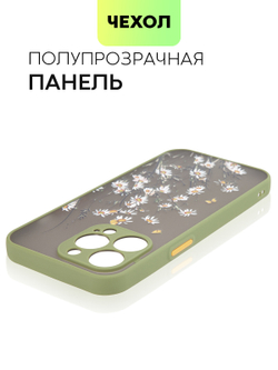 Чехол BROSCORP для Apple iPhone 13 Pro оптом (арт. IP13PRO-ST-TPU-KHAKI-PRINT)