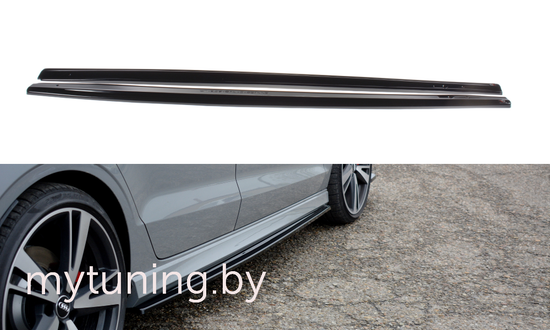 Сплиттеры накладок на пороги для AUDI RS3 8V Sedan (17-...)