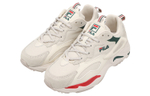 FILA Tracer Tekno shock absorption, non-slip, wear-resistant, low-cut daddy shoes for men and women with the same gray, green and red Korean version