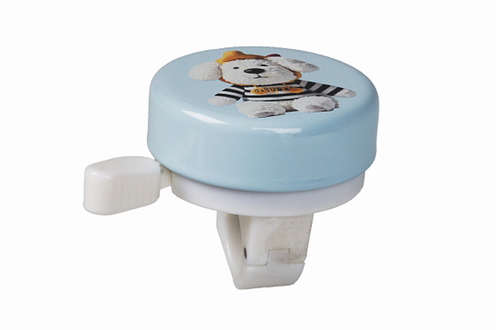 Звонок 25-45D-03 сталь/пластик, голубой с белым