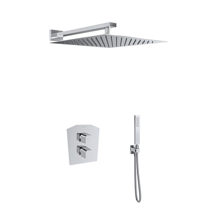 Встраиваемый термостатический смеситель для душа на 2 выхода с троп. и руч. душем PRISMA K4287011