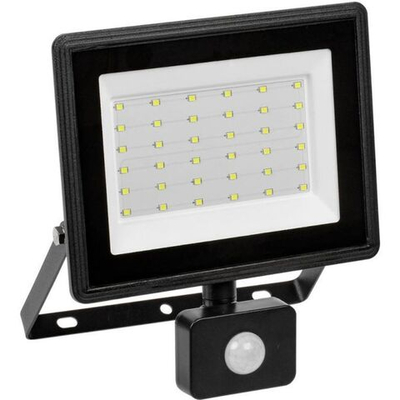 Прожектор светодиодный, IEK, СДО 06-50Д, 50 Вт, 6500 К, IP54, 4000 Лм, дат движ., чер, LPDO602-50-65