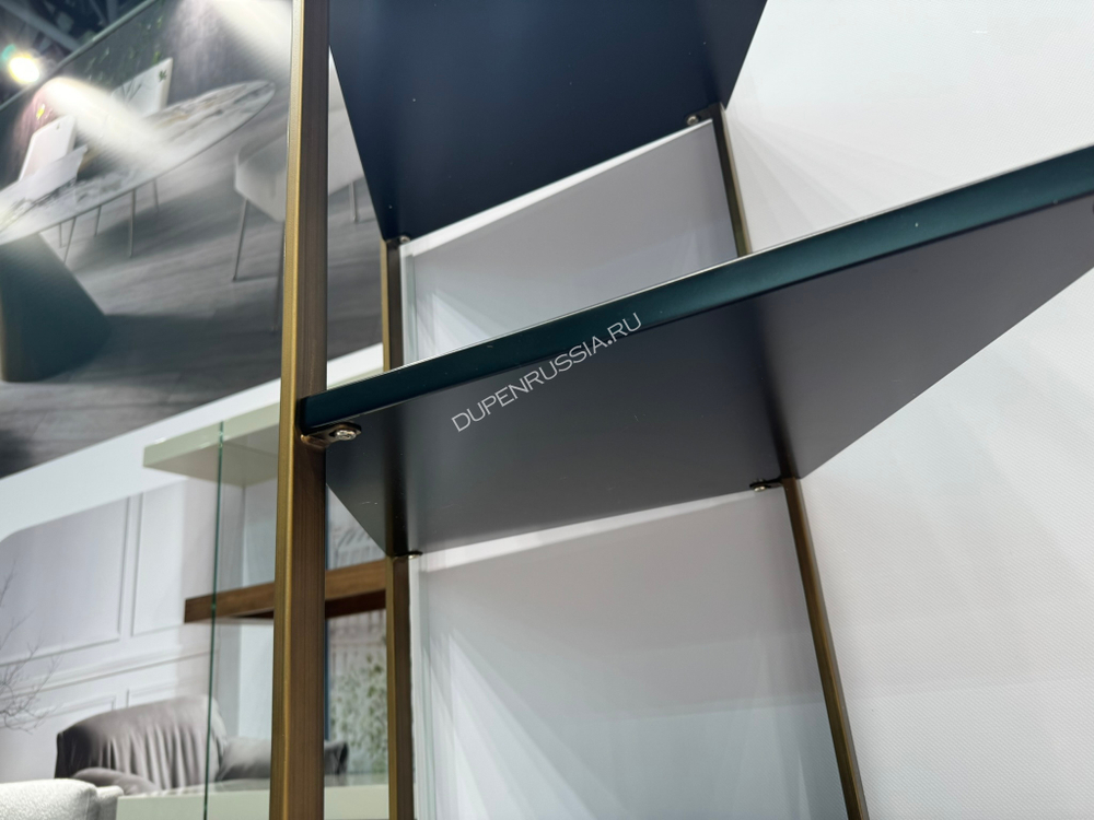 Стеллаж ST3096 матовая бронза/черный