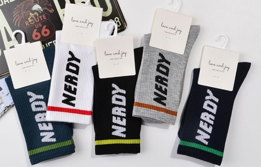 Носки мужские «Noskoff - NERDY» с рисунком, размер 41-45