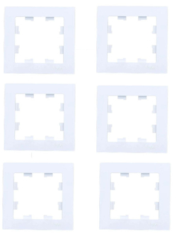 AtlasDesign  1-постовая рамка, универсальная, ATN000101 белый 6шт