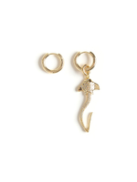 Серьги "Cramp Fish" Gold