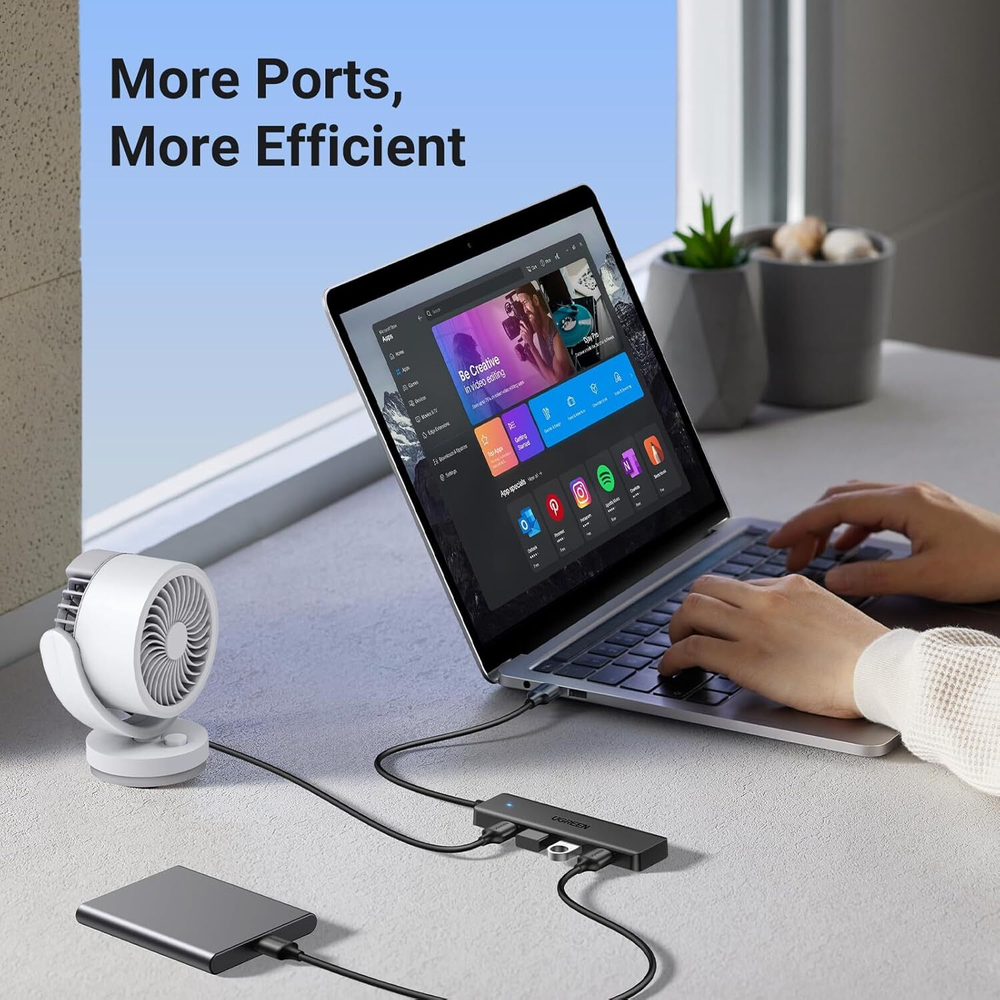USB 3.0 4 port HUB, 0.15m UGREEN 25851