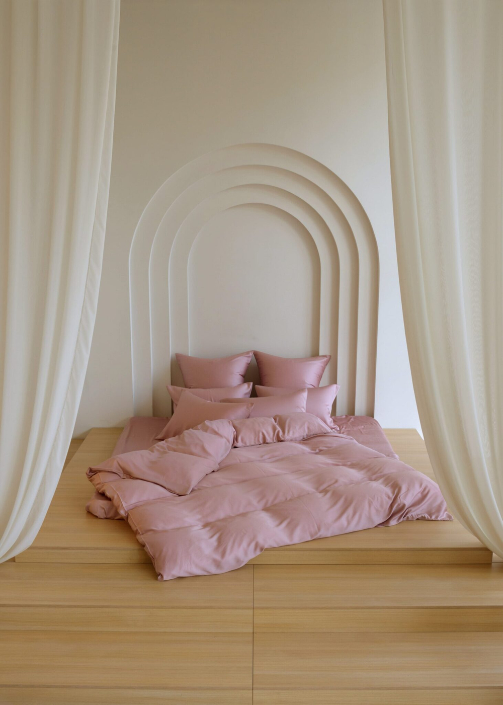 Наволочки 2шт 50x90 German Grass Rose Brilliant розовые