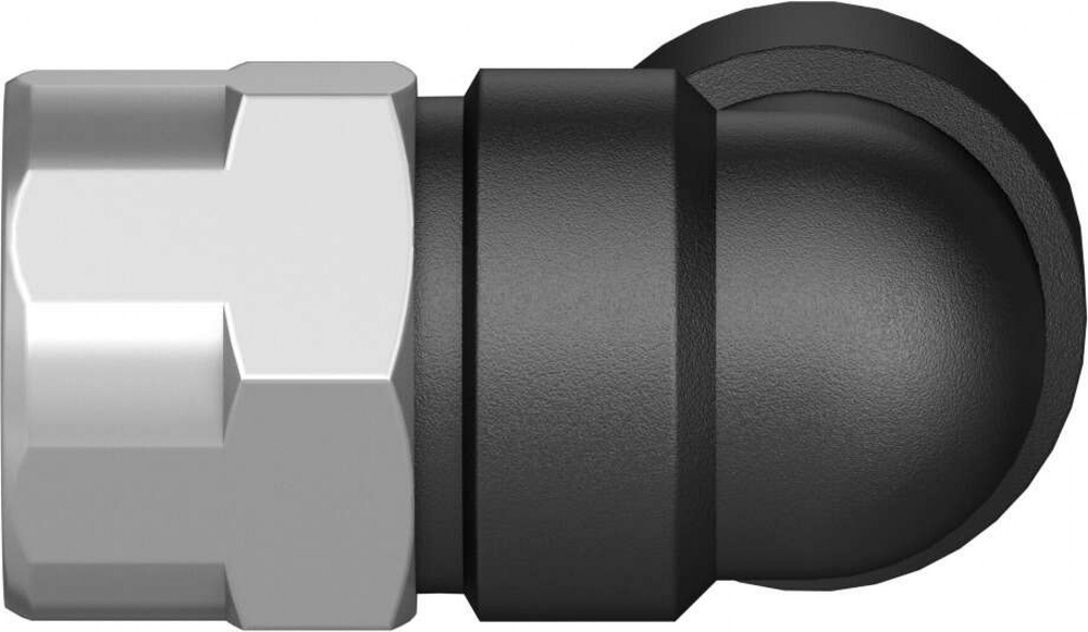 QSLF-1/4-10-B Угловой штуцер с цанговым зажимом и резьбой
