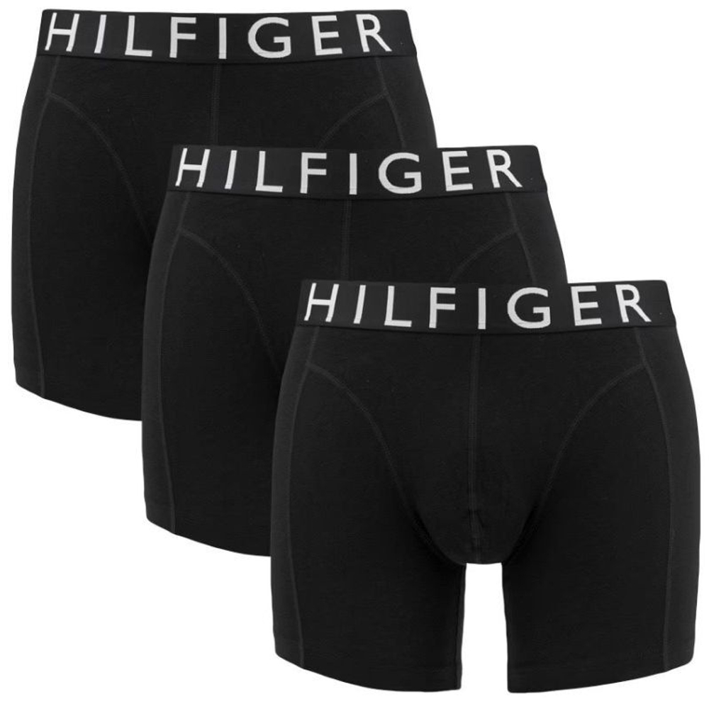 Боксерки теннисные Tommy Hilfiger Boxer Brief 3P - black/black/black