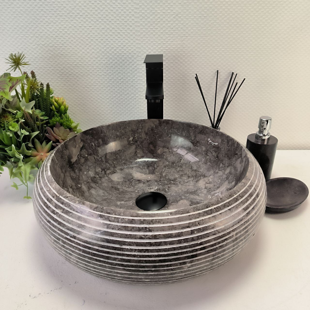 Раковина из мрамора Donut Grey Allur DM-62924 45*45*15 134