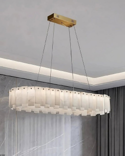 Подвесные люстры из натурального мрамора — сочетание роскоши и современного дизайна.