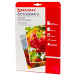 Фотобумага А4, 180 г/м2, 50 листов, односторонняя, матовая, BRAUBERG, 362880
